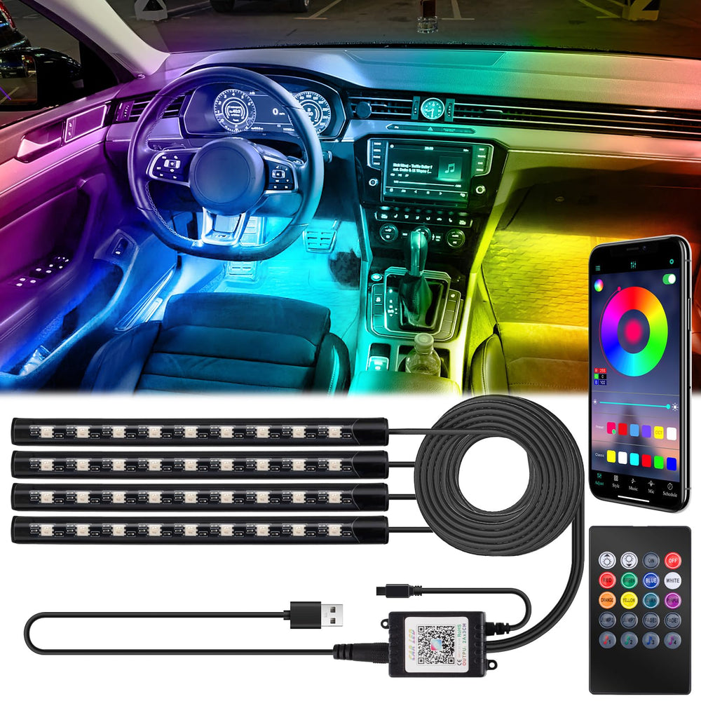 BFXM footwell strip lights brighten the cabin for night driving