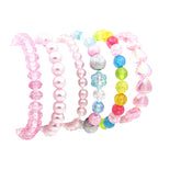 BGSHEMNI princess bracelets set with colorful beads for kid-friendly, easy-to-wear style.