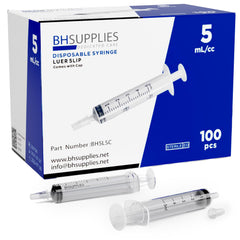 BH Supplies 5ml oral syringe with cap; sterile and ready for safe storage.