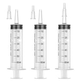 BHOWISK 60mL syringe with adapter for liquid handling and tubing connections.