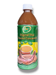 BHT tamarind concentrate bottle on kitchen counter showing ready-to-use flavoring