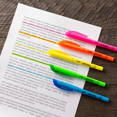Long-lasting BIC highlighters write up to eight hours without drying
