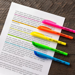 BIC Brite Liner highlighters stay reliable up to eight hours even when uncapped.