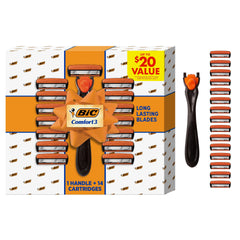 BIC Comfort 3 men's razor gift set front view, ideal stocking stuffer