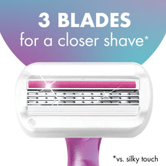 BIC Soleil Comfort Shield protects skin from nicks and irritation.