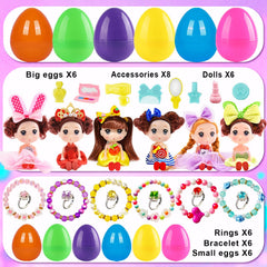 Colorful doll outfits and accessories for imaginative play after the hunt.