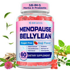 Biegeos menopause gummies bottle with 60 chews for daily balance