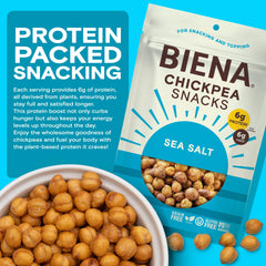 BIENA chickpeas closeup for salads, adding crunch