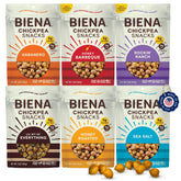 BIENA Chickpeas Sea Salt bag for a crunchy, protein-packed snack.