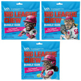 Big League Chew three-pack packaging featuring cotton candy gum for game day
