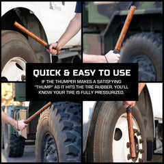 BIG RIG DEFENSE B R Hickory wood finish and sturdy construction for rugged trucking.