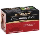 Bigelow Cinnamon Stick Black Tea packaging preserves aroma and freshness.