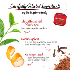 Brewing Bigelow decaf tea for a comforting cup with spice notes