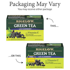 Foil-wrapped Bigelow tea bags preserve peak flavor and aroma for on-the-go use