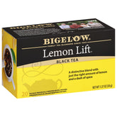 Bigelow Lemon Lift Black Tea box shown as a 6-pack for easy stocking and gifting.