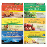 Bigelow Mint Medley tea bag with refreshing aroma for an afternoon lift.