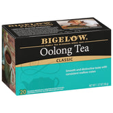 Bigelow Oolong Tea pack boxes showcase quality and versatile meal pairing.
