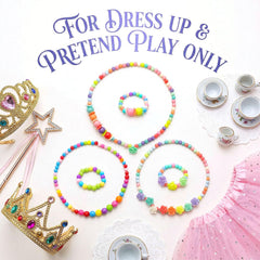BigOtters Toddler Necklace: colorful beads to brighten everyday princess outfits
