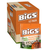 BIGS pumpkin seeds simply salted bags showing resealable packaging for on-the-go snacking.