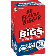 Close-up of BIGS seeds showing roasted texture and original flavor