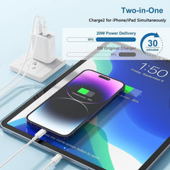 BikeAnything wall plug 20W USB-C charger for quick top-ups.