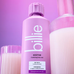 Billie Soothe ceramides and barrier support visual emphasis