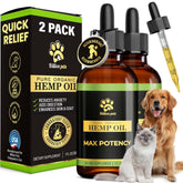 Billion Pets Hemp Oil bottle for calming and joint support in dogs and cats