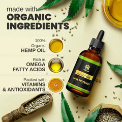 Owner administers Billion Pets Hemp Oil drops to a relaxed dog