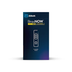 BinaxNOW combo test swab sample, shallow nasal swab designed for comfort and accuracy.