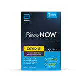 BinaxNOW test box front for quick at-home screening