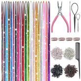 Bintvoy Hair Tinsel blue shades add subtle sparkle to everyday styles