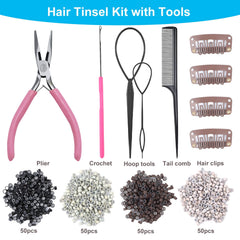 Heat-resistant tinsel from Bintvoy maintains shine during styling