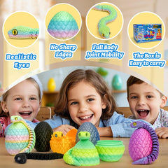 Binvin mini eggs packaging showcases a compact Easter filler snake toy.