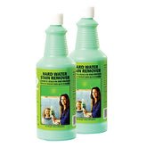 Bio-Clean hard-water stain remover bottle highlights eco-friendly formula for tough mineral stains.