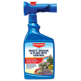 BioAdvanced 3-in-1 bottle for outdoor plant protection against pests.