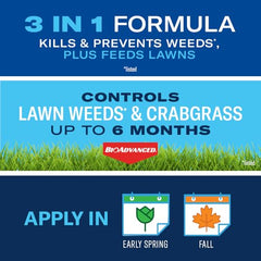 BioAdvanced targets dandelion, dollarweed, and clover for a cleaner lawn.