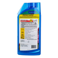BioAdvanced Disease Control spray on roses prevents powdery mildew.