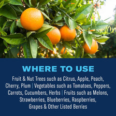 Covers up to nine fruit trees or 640 sq ft of vegetables with BioAdvanced