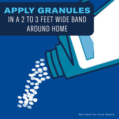 BioAdvanced termite killer granules DIY application demonstrates simple spread and water-in steps.