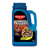 BioAdvanced termite killer granules outdoors providing wide-area protection around homes.