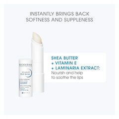Bioderma Atoderm Lip Stick applied on lips for instant comfort