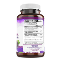Biodora Resveratrol capsule cap close-up for easy daily swallowing.
