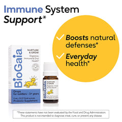 BioGaia Nurture & Grow probiotic supports immune wellness for toddlers.