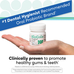 Prodentis lozenges melt in the mouth for easy daily use.