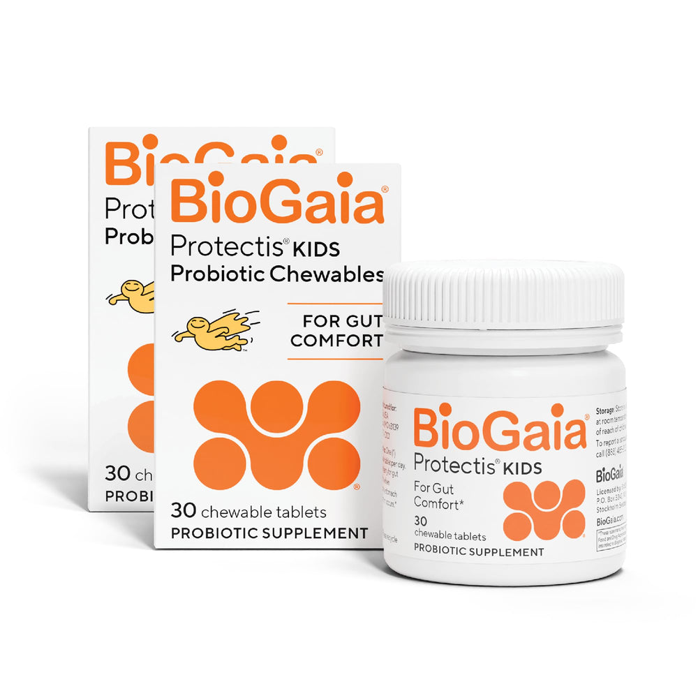 BioGaia Protectis chewables for toddlers provide daily digestive comfort.