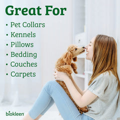 Biokleen Bac-Out on carpet demonstrates spot cleaning power.