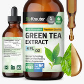 BIO KRAUTER Green Tea Extract liquid bottle for easy daily use