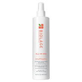 Biolage All-In-One spray bottle for lightweight conditioning and easy styling.