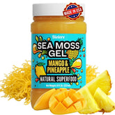 Biolore Sea Moss Gel Mango-Pineapple bottle for daily nutrition.