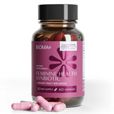 BIOMA Feminine Health Synbiotic bottle front for daily microbiome support.